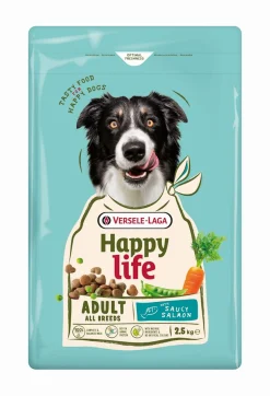 Hondenbrokken happy life adult met zalm 2,5kg