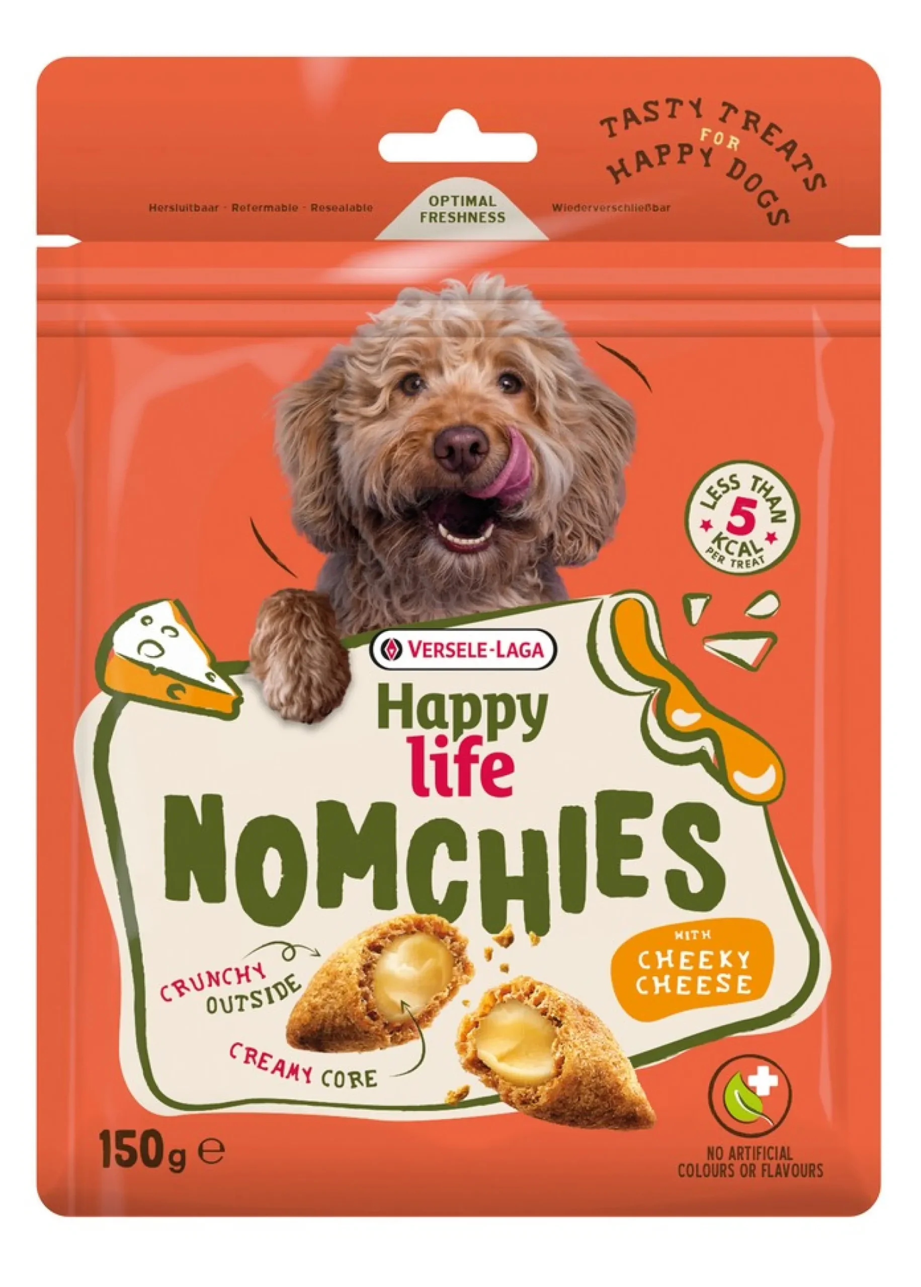 Hondensnackshappy life nomchies cheese 150g
