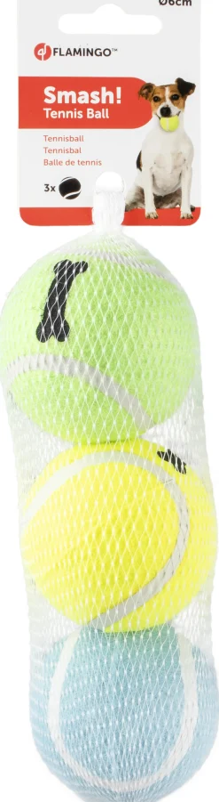 Hondenspeeltje tennisbal smash + print been