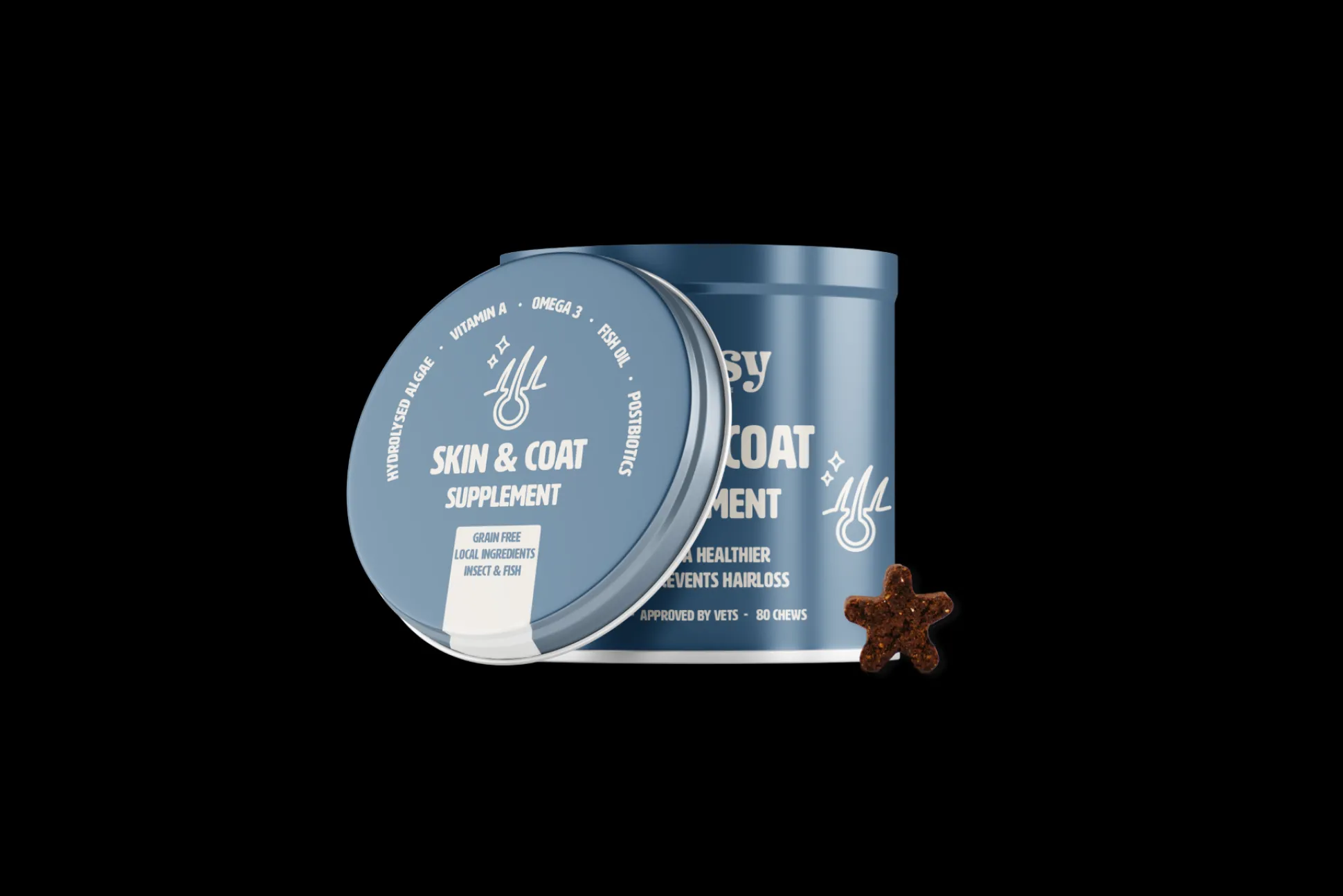 Hondensupplement huid en vacht