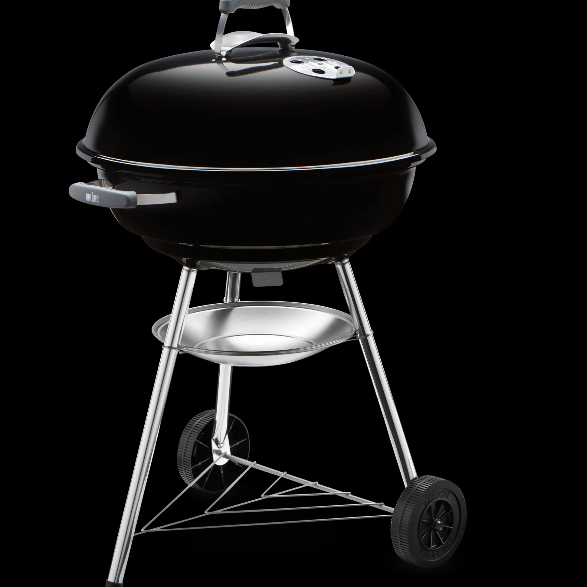 Houtskoolbarbecue compact kettle Ø57cm, black