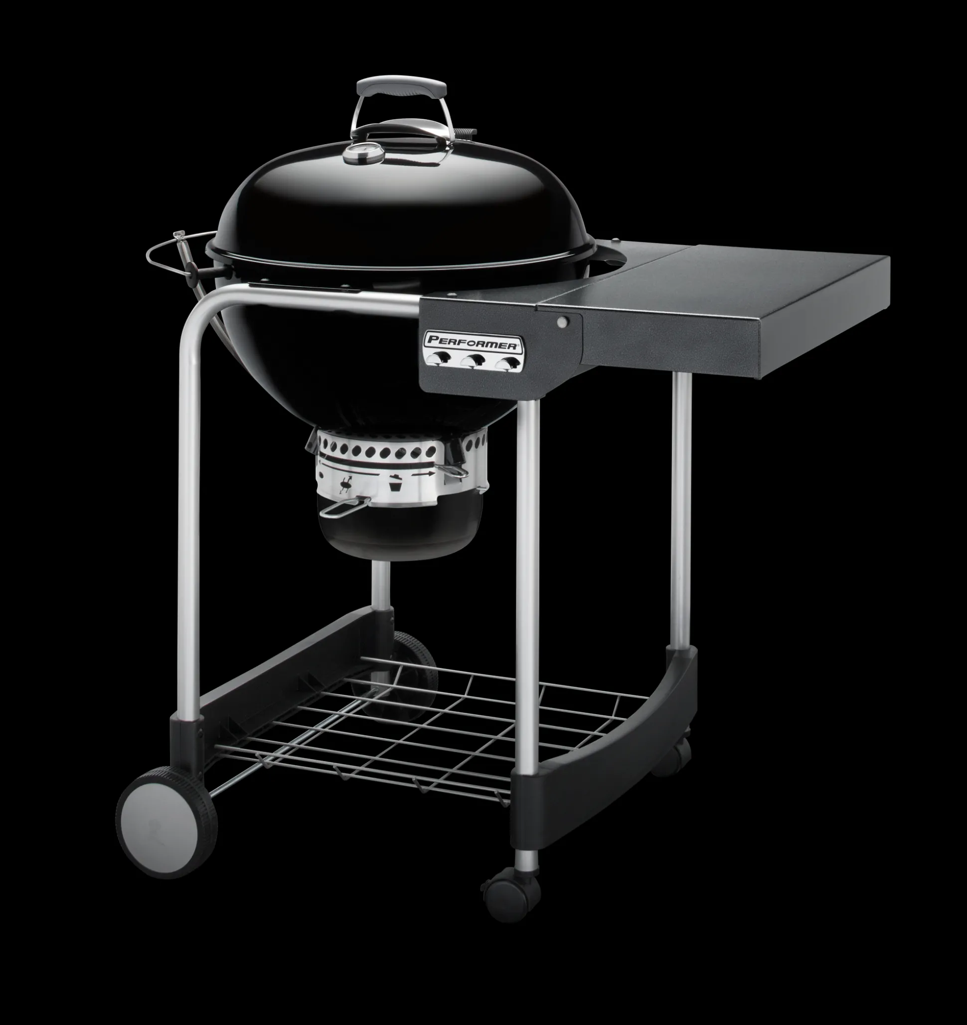 Houtskoolbarbecue performer gbs 'system edition' Ø57cm, black