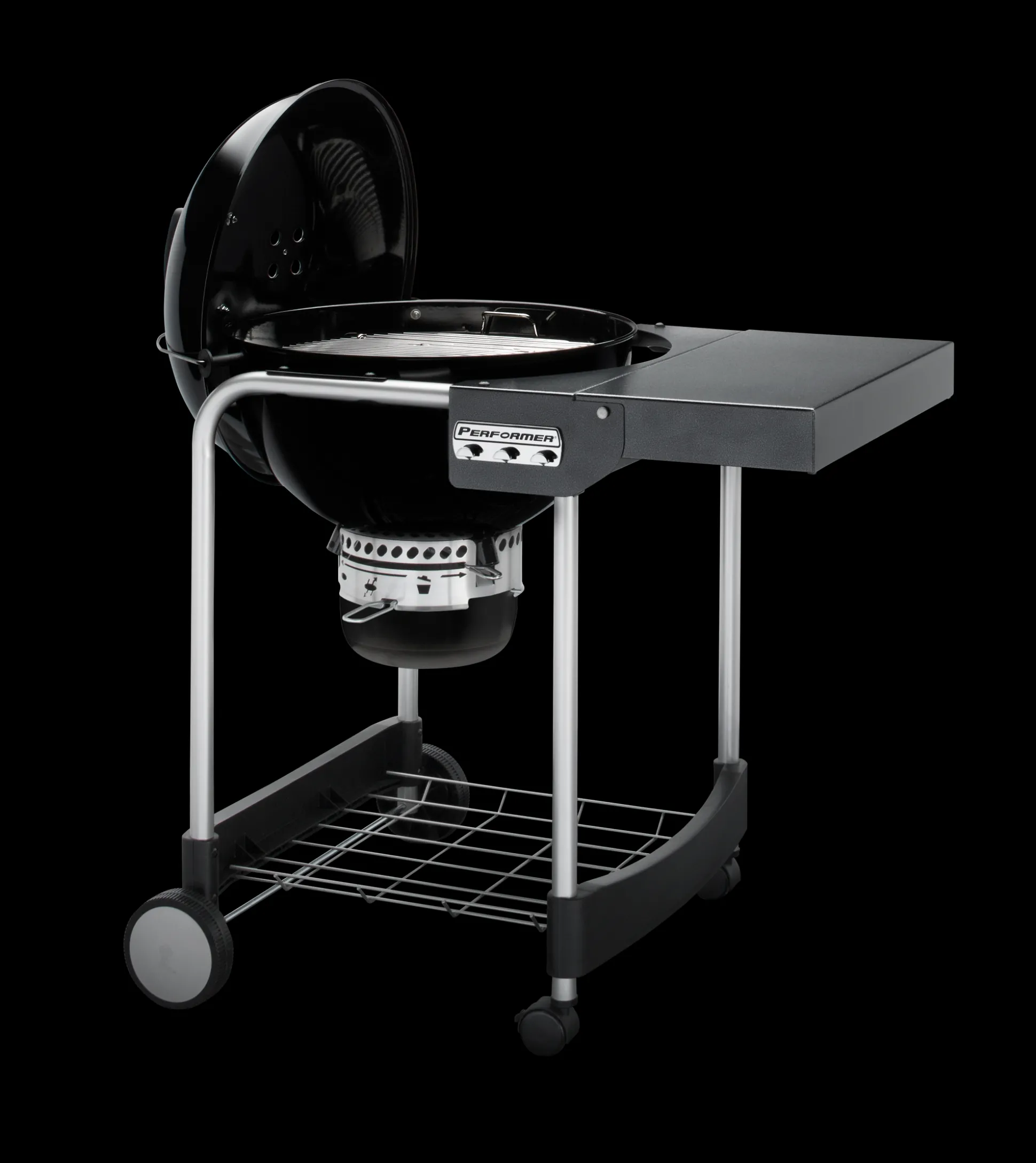 Houtskoolbarbecue performer gbs 'system edition' Ø57cm, black