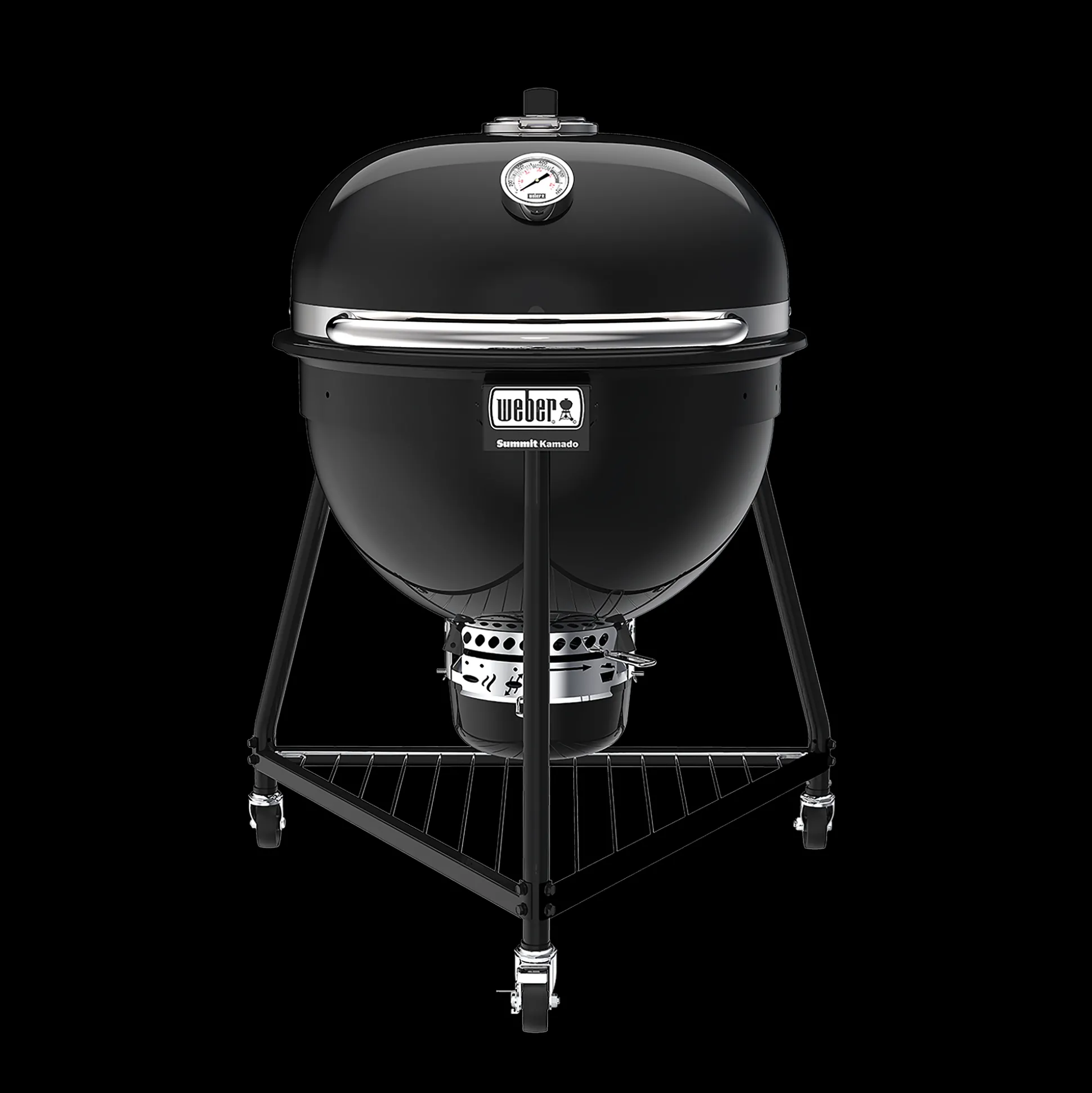 Houtskoolbarbecue Summit Kamado E-6, Black