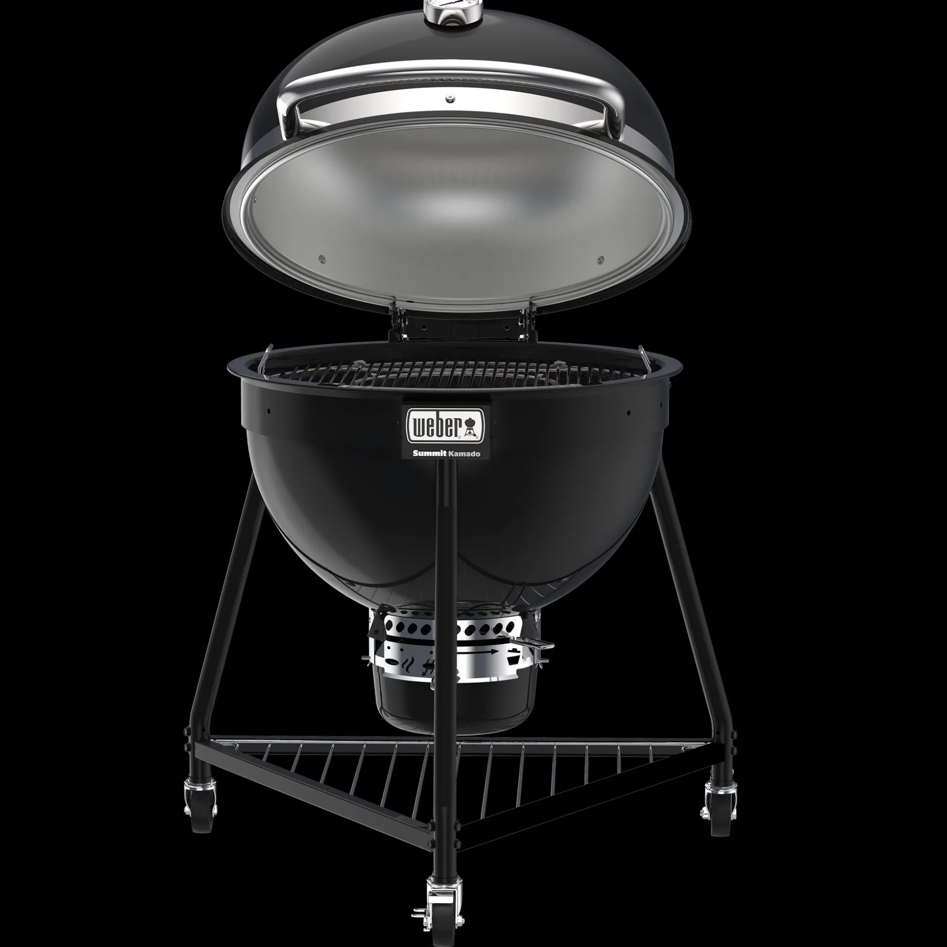 Houtskoolbarbecue Summit Kamado E-6, Black