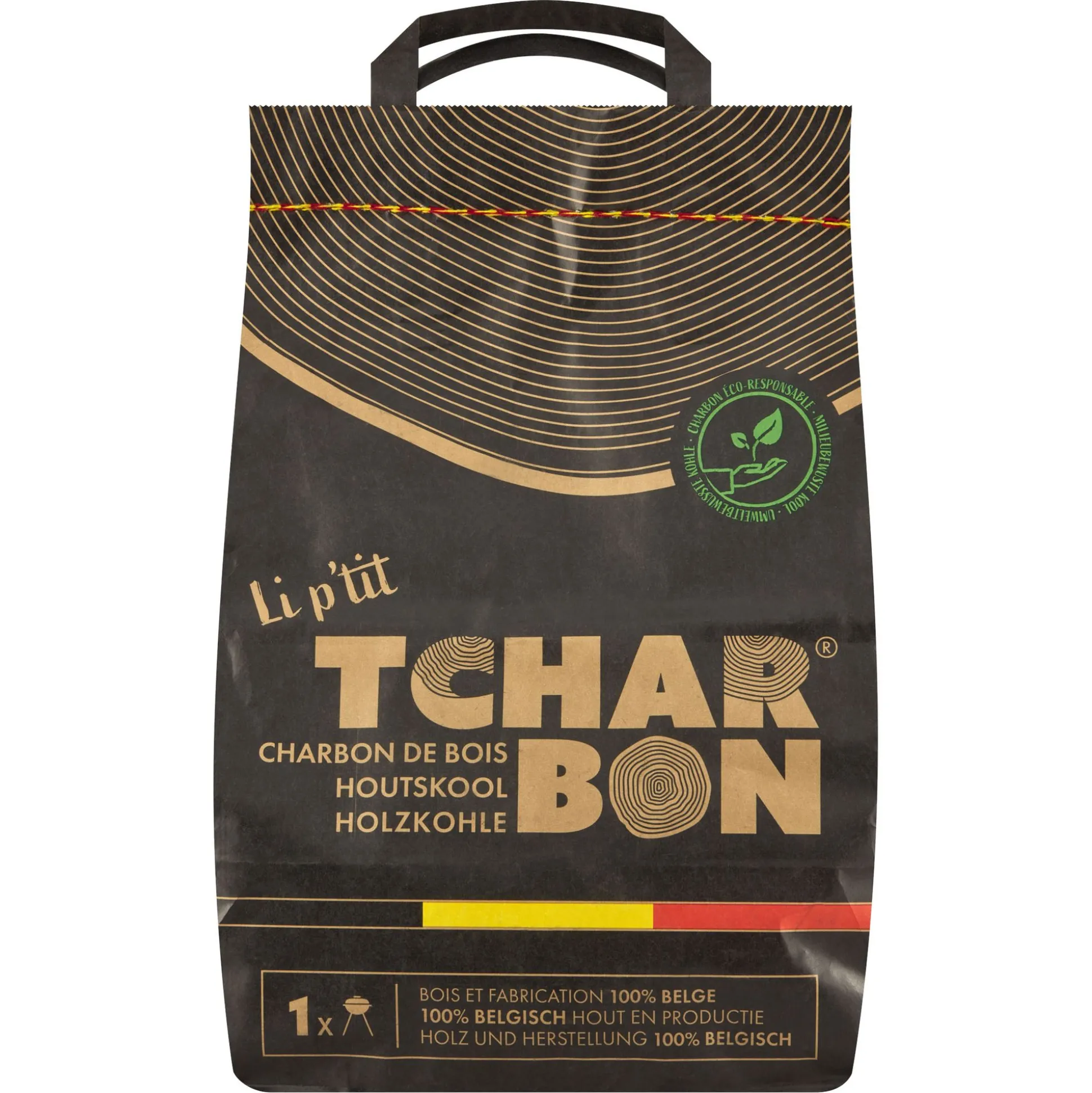 Houtskoolzak 100% belg 1,2kg