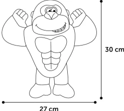 Hs kiga aap zwart 30cm