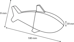 Hs trr fresk snowy vis blauw 18cm