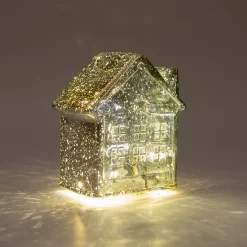 Huisje glas 10led