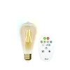 Idual filament bulb st64 e27 ambergoud + remote