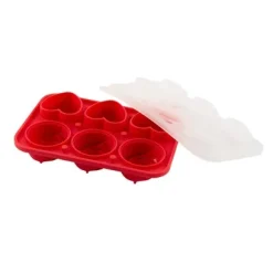 Ijsblokjesvorm rozen en hartjes