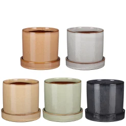 Inger Pot met schotel - h13,5xd15cm