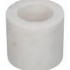 Kandelaar marmer wit 6.5x6.5x5.5cm
