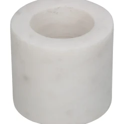 Kandelaar marmer wit 6.5x6.5x5.5cm