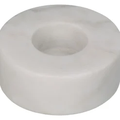 Kandelaar marmer wit 9x9x3cm