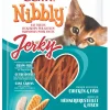 Kattensnack nibbly jerky kip & vis 30g