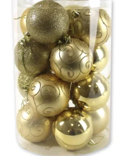 Kerstbal goud (16sts)