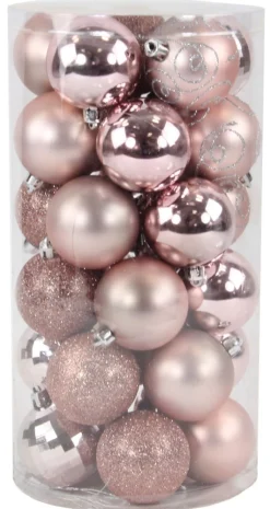 Kerstbal oudroze (30sts)