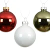 Kerstballen glas glanzend, emaille, mat