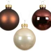 Kerstballen glas glanzend, emaille, mat