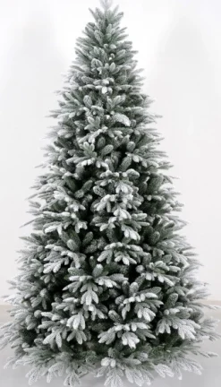 Kerstboom calgary fine groen/flocked 114 x 180cm