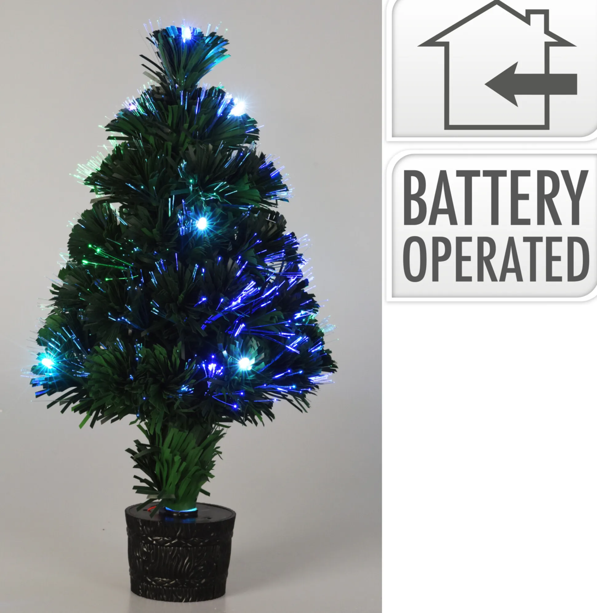 Kerstboom 45cm fiber optic