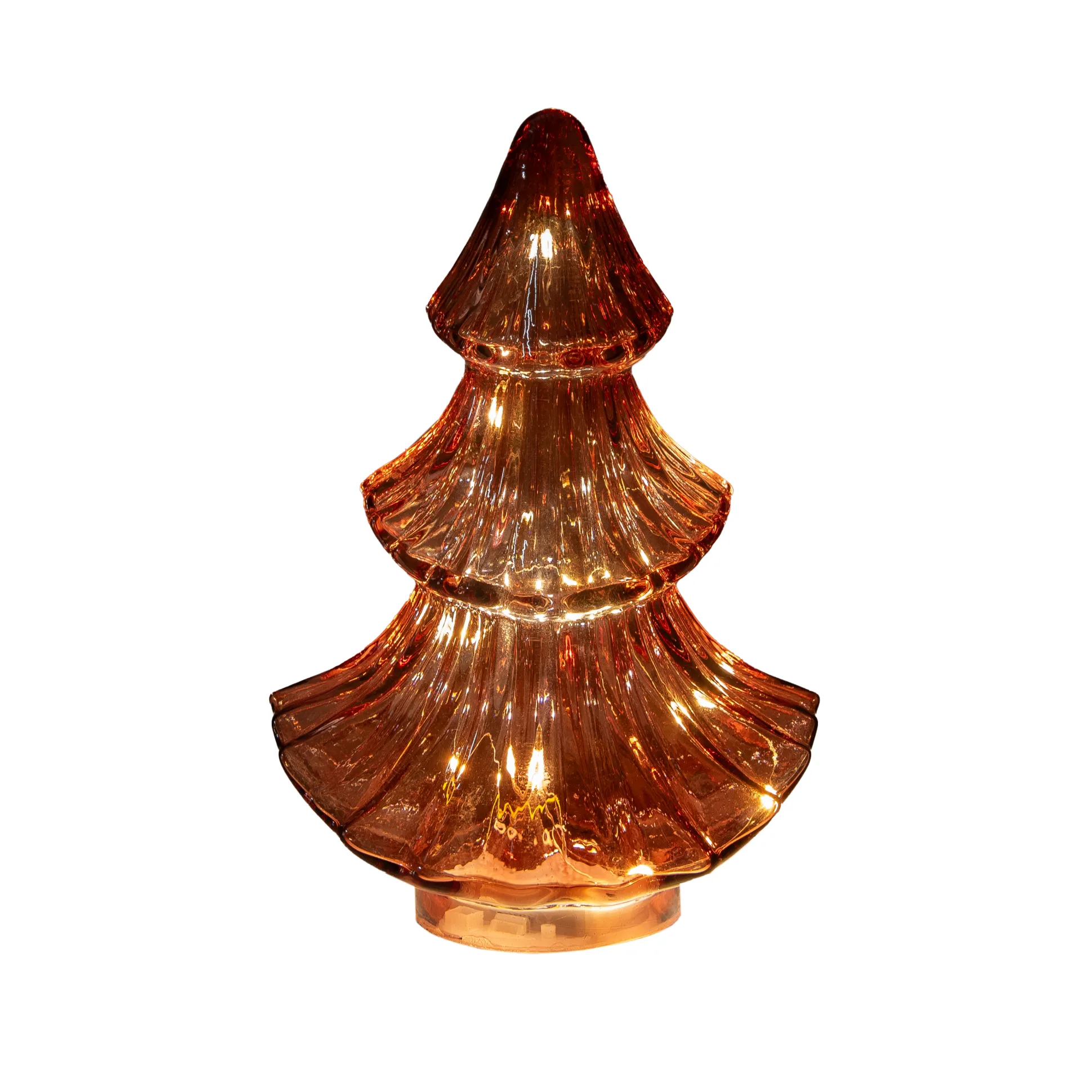 Kerstboompje glas 10led