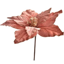 Kerstster pick h35 d26cm roze