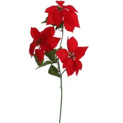 Kerstster x3 tak 70cm rood