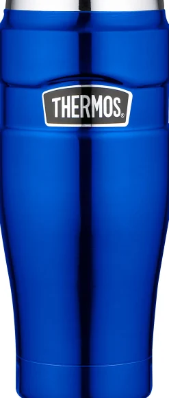 King tumbler mug metalic blauw 470ml