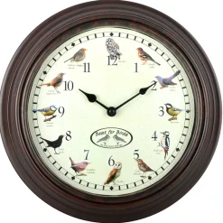 Klok met vogelgeluiden