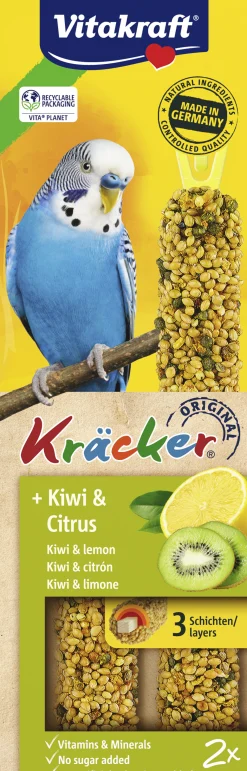 Kräcker® kiwi & citrus| 2stuks| parkieten