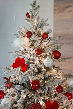 Kunstkerstboom Oslo flocked h225cm