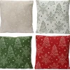 Kussen 4 assortie kerstboom sneeuwvlok 40cm