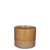 Lago pot rond bruin - h10xd11cm