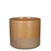 Lago pot rond bruin - h16,5xd18cm