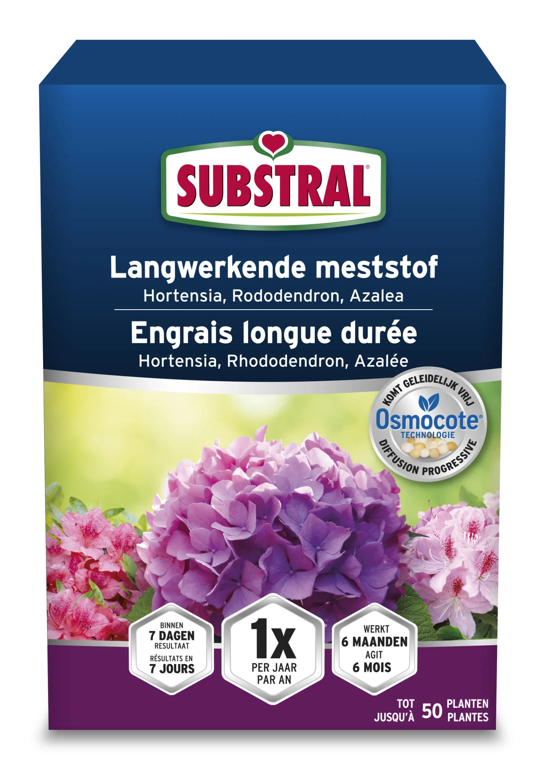Langwerkende meststof voor Hortensia, Rhododendron en Azalea Osmocote 750g
