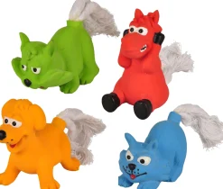 Latex dier met touw 8cm display