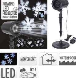 Led projector sneeuwvlok