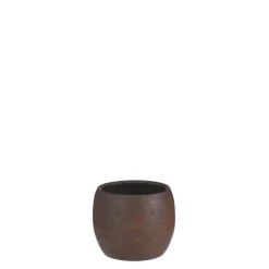 Lester pot rond roest stone - h12xd14cm