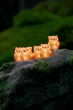 Lichtsnoer 5 acryl uilen 5m 40led warmwit voor buiten