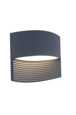 Lotus wandlamp donkergrijs led 11w