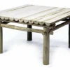 Lounge tafel teak natural 80x80h40cm