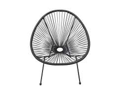 Loungestoel Ibiza zwart