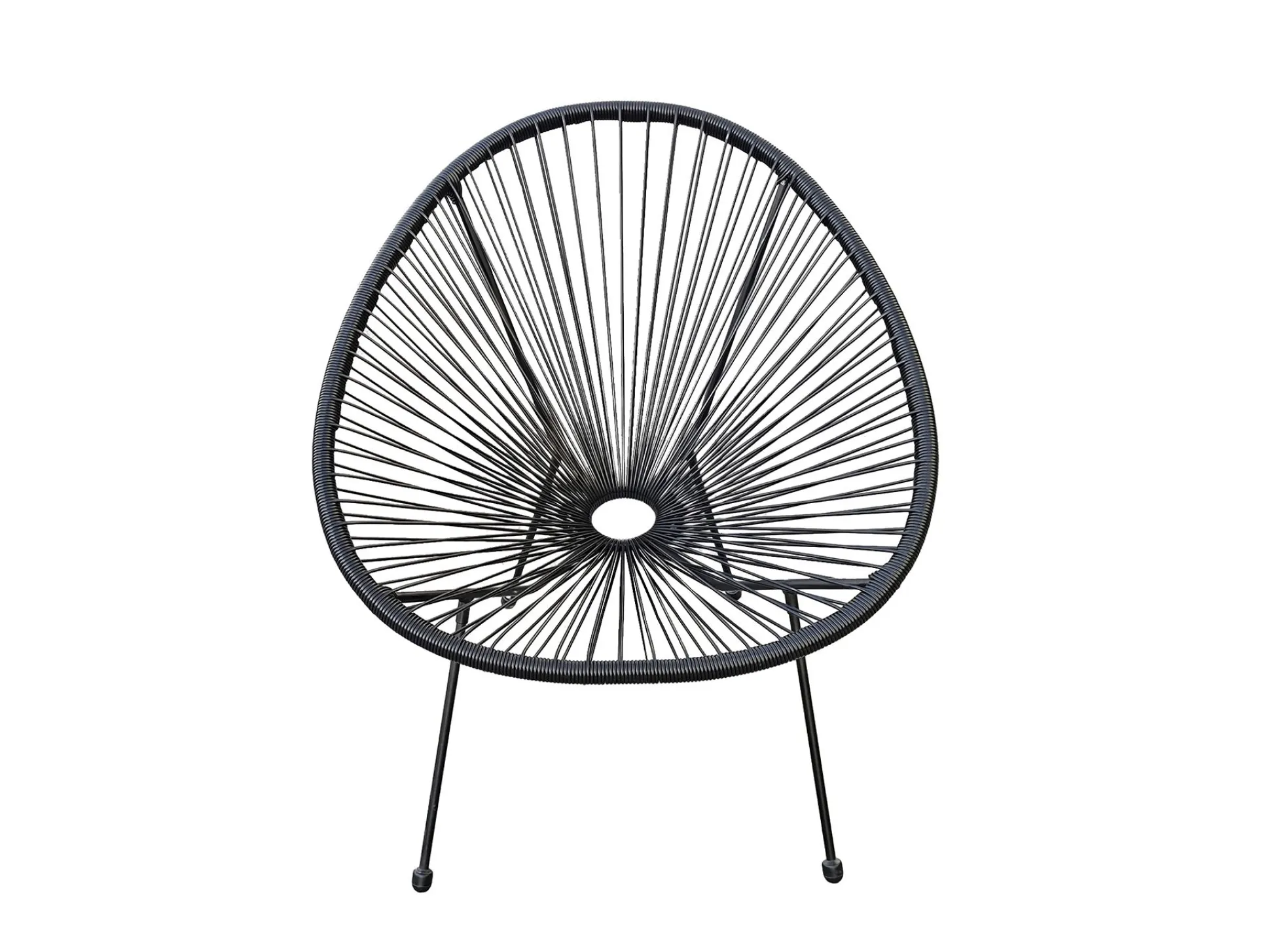 Loungestoel Ibiza zwart