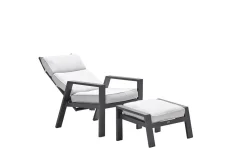 Max verstelbare relaxfauteuil met voetenbank