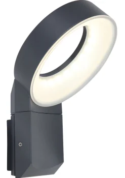 Meridian wandlamp donkergrijs led 16w