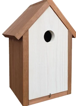 Mezenkast 19,5x13x27 dubbel dak wit