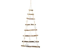 Micro led kerstboom hout steady batterij