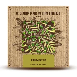 Mojito stijl donkere chocoladetablet